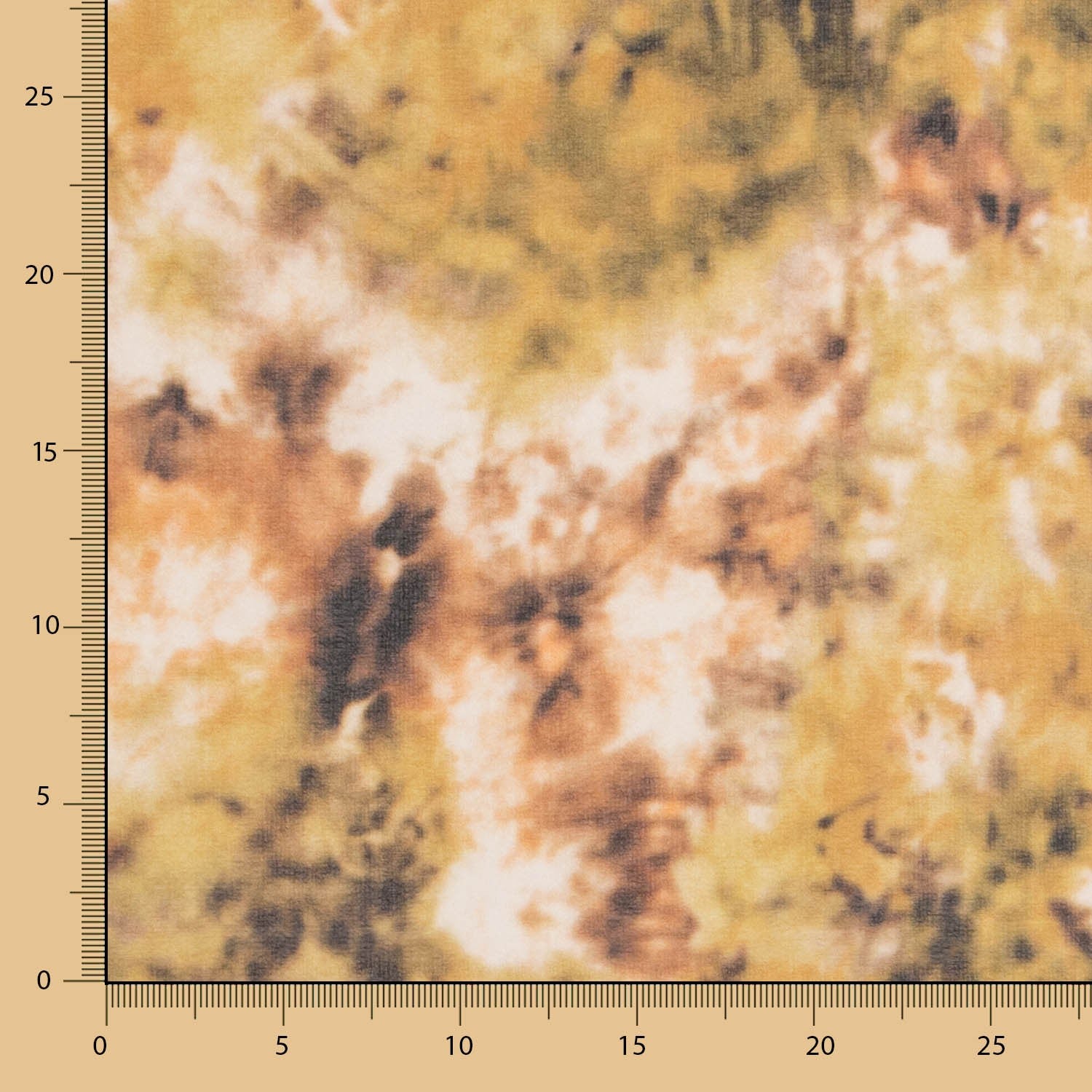 Mousseline Ocre Tie Dye - Ribes y Casals