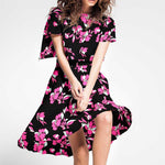 Gaze Fuchsia à Fleurs - Ribes y Casals