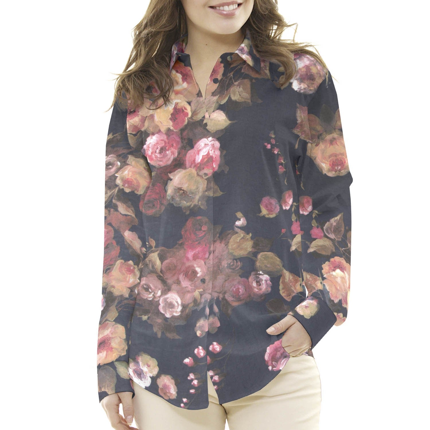 Gaze Florale Automne Marine - Ribes y Casals