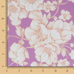 Mousseline Fleurs Mauve Vintage - Ribes y Casals