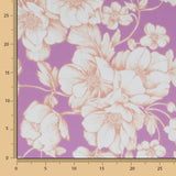 Mousseline Fleurs Mauve Vintage - Ribes y Casals