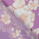 Mousseline Fleurs Mauve Vintage - Ribes y Casals