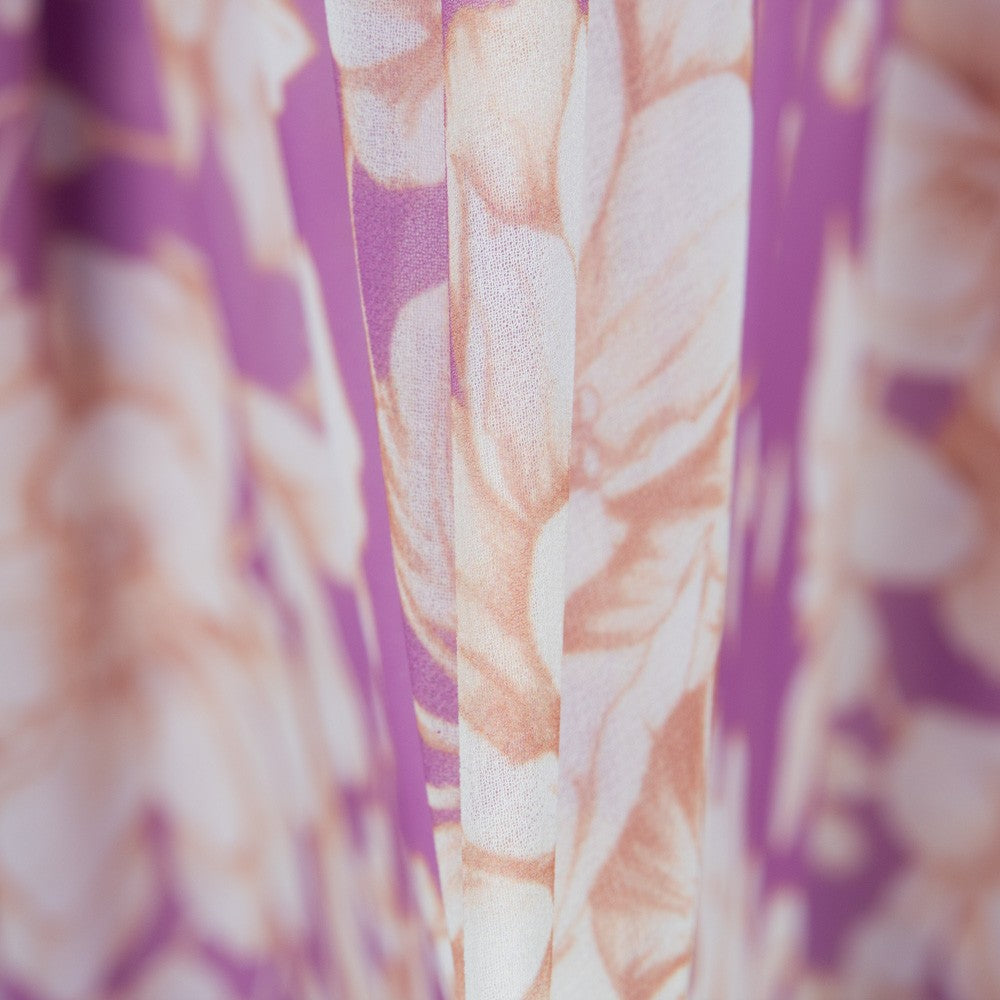 Mousseline Fleurs Mauve Vintage - Ribes y Casals