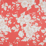 Mousseline Fleurs Rouge Vintage - Ribes y Casals