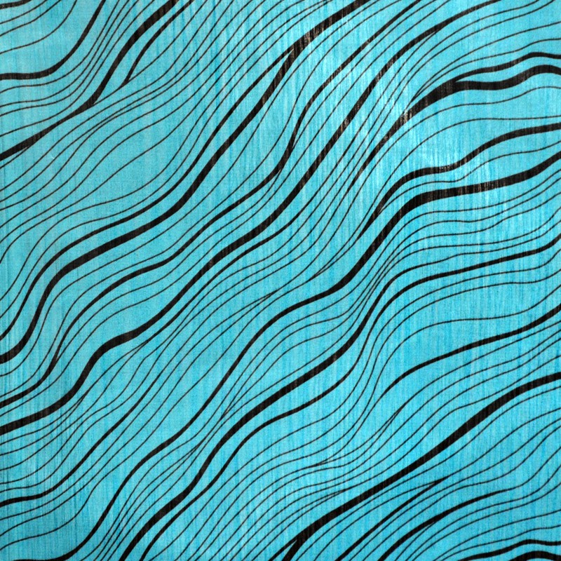 Gaze Rayures Diagonale Bleue - Ribes y Casals