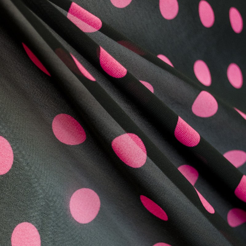 Gasa Lunar 2cm Fuchsia Noir - Ribes y Casals