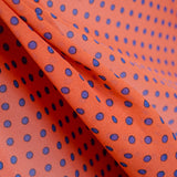 Gase à Pois 5mm Bleu Pervenche Orange - Ribes y Casals