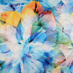 Mousseline Pétales Pois Bleu - Ribes y Casals