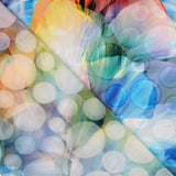 Mousseline Pétales Pois Bleu - Ribes y Casals