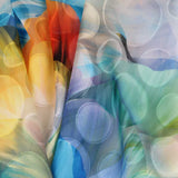 Mousseline Pétales Pois Bleu - Ribes y Casals