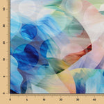 Mousseline Pétales Pois Bleu - Ribes y Casals