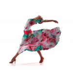 Mousseline Pétales Pois Fuchsia - Ribes y Casals