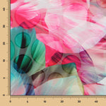 Mousseline Pétales Pois Fuchsia - Ribes y Casals