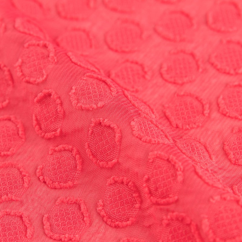 Gase à Pois Plumetis Corail - Ribes y Casals