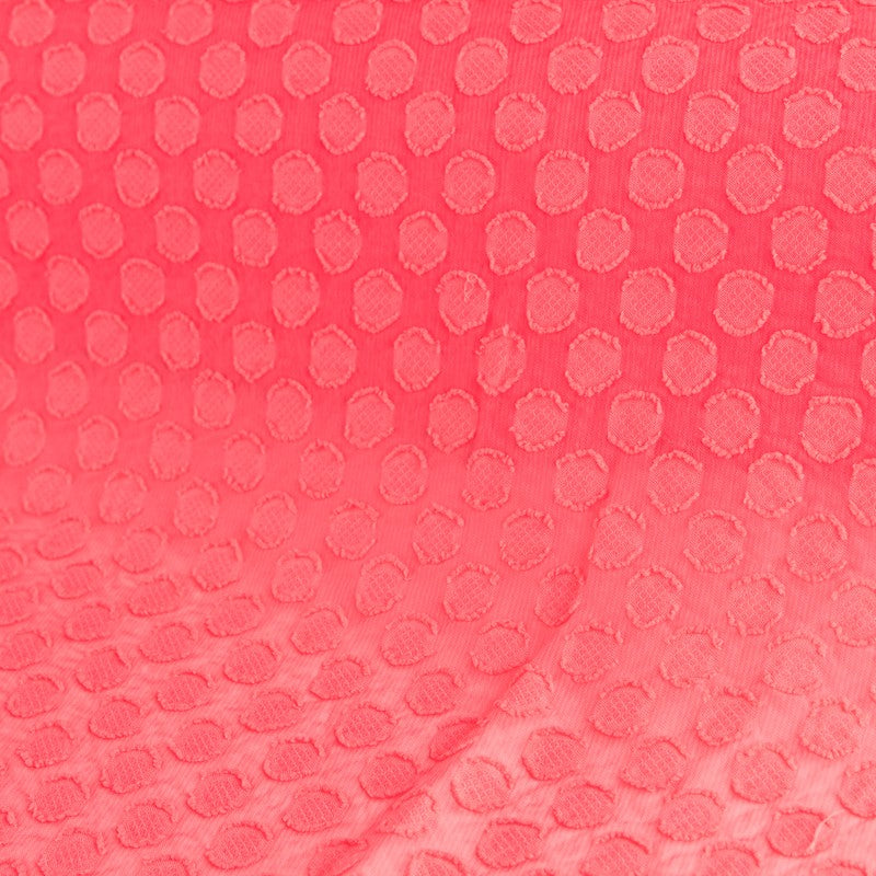 Gase à Pois Plumetis Corail - Ribes y Casals