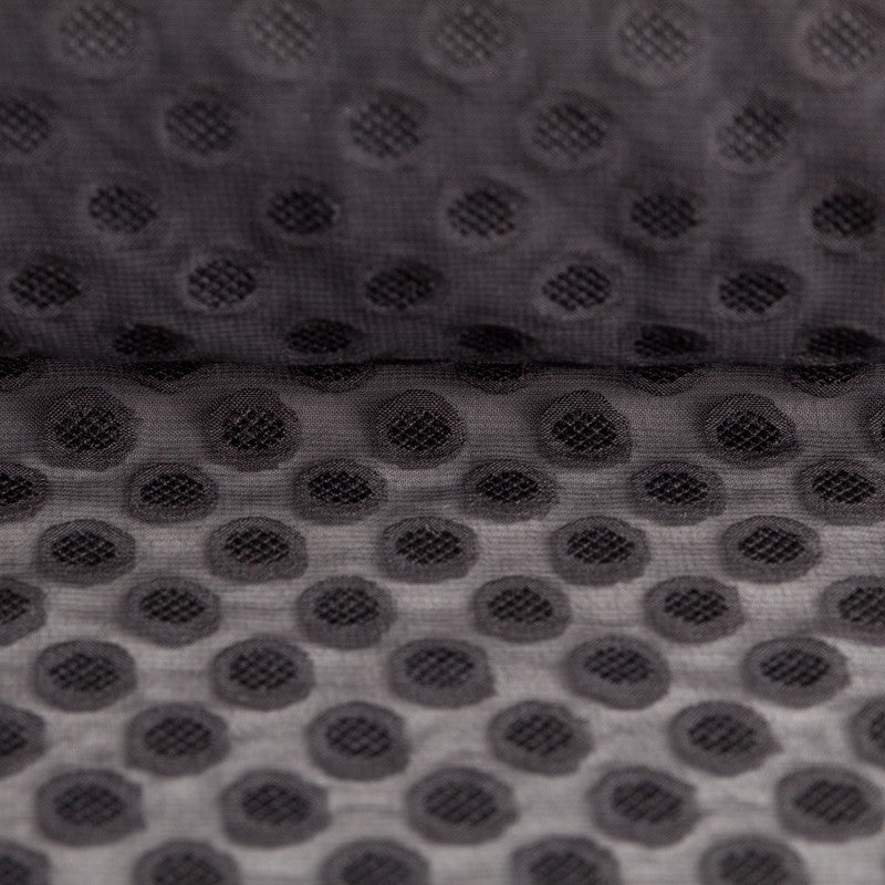 Gase à Pois Plumetis Noir - Ribes y Casals