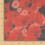 Mousseline Polyester Coquelicots - Ribes y Casals