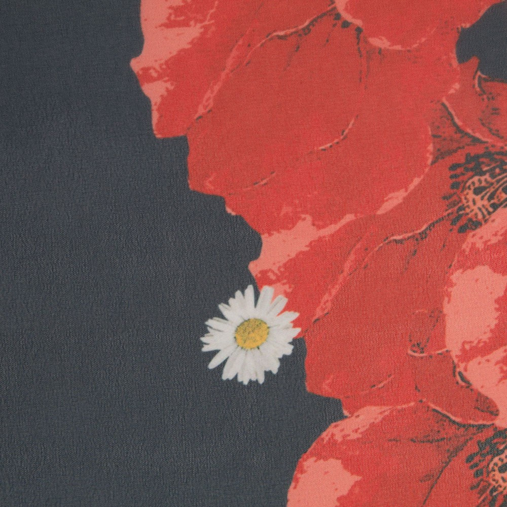 Mousseline Polyester Coquelicots - Ribes y Casals