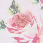 Gaze Polyester Fantaisie Fleurs Roses - Ribes y Casals