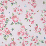 Gaze Polyester Fantaisie Fleurs Roses - Ribes y Casals