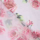 Gaze Polyester Fantaisie Fleurs Roses - Ribes y Casals