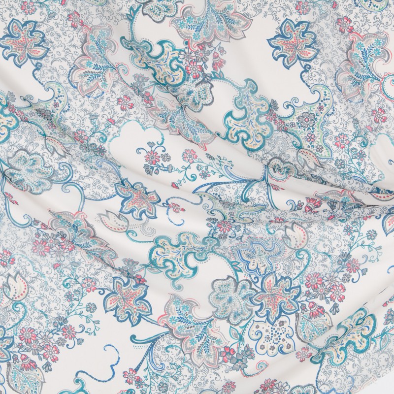 Gase Polyester Indonésie Bleu - Ribes y Casals
