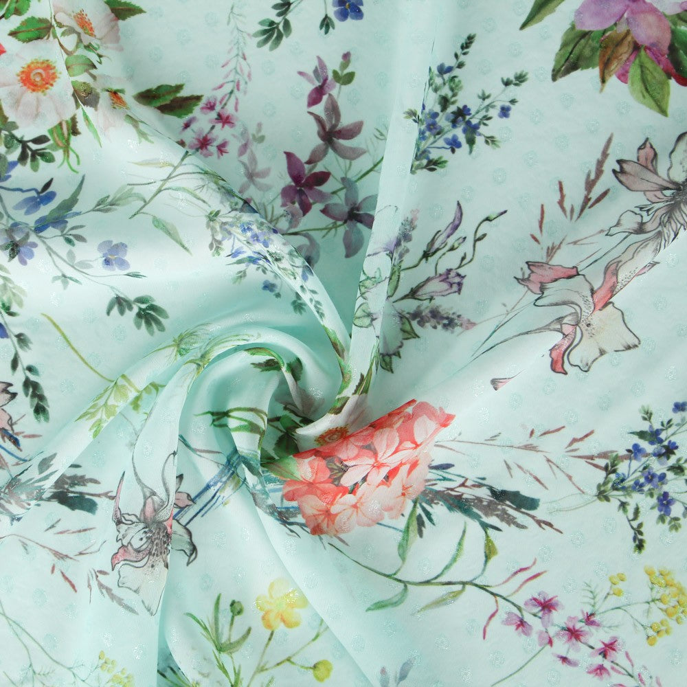 Gaze Polyester Vert Deau - Ribes y Casals