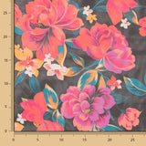 Mousseline Polyester Coquelicots - Ribes y Casals