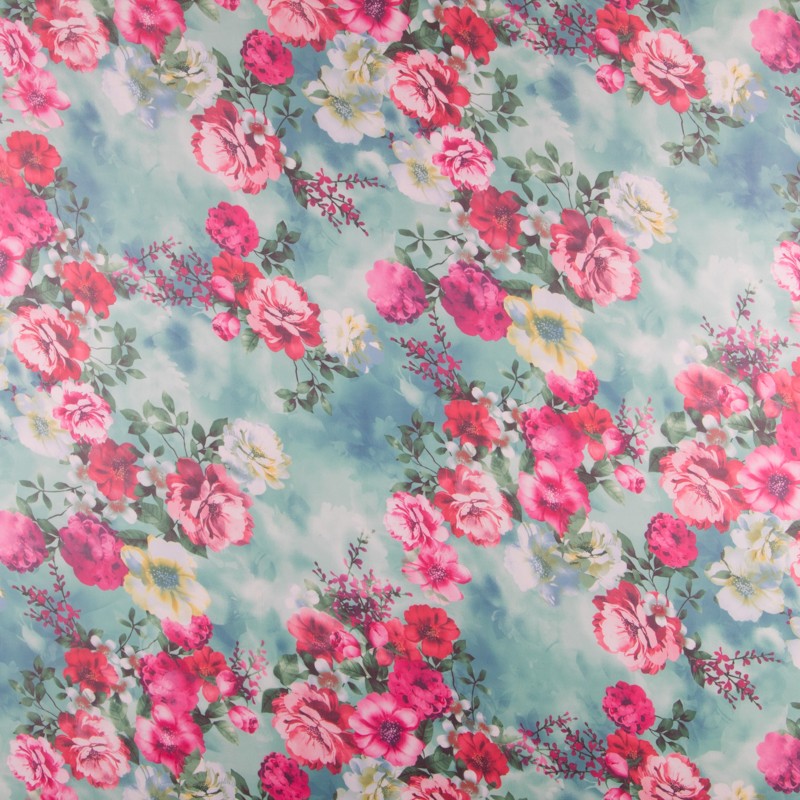 Gaze de Soie Tropical Vert Clair - Ribes y Casals