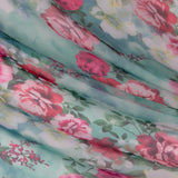 Gaze de Soie Tropical Vert Clair - Ribes y Casals