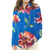 Gaze de Soie Tropical Bleu - Ribes y Casals