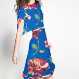 Gaze de Soie Tropical Bleu - Ribes y Casals