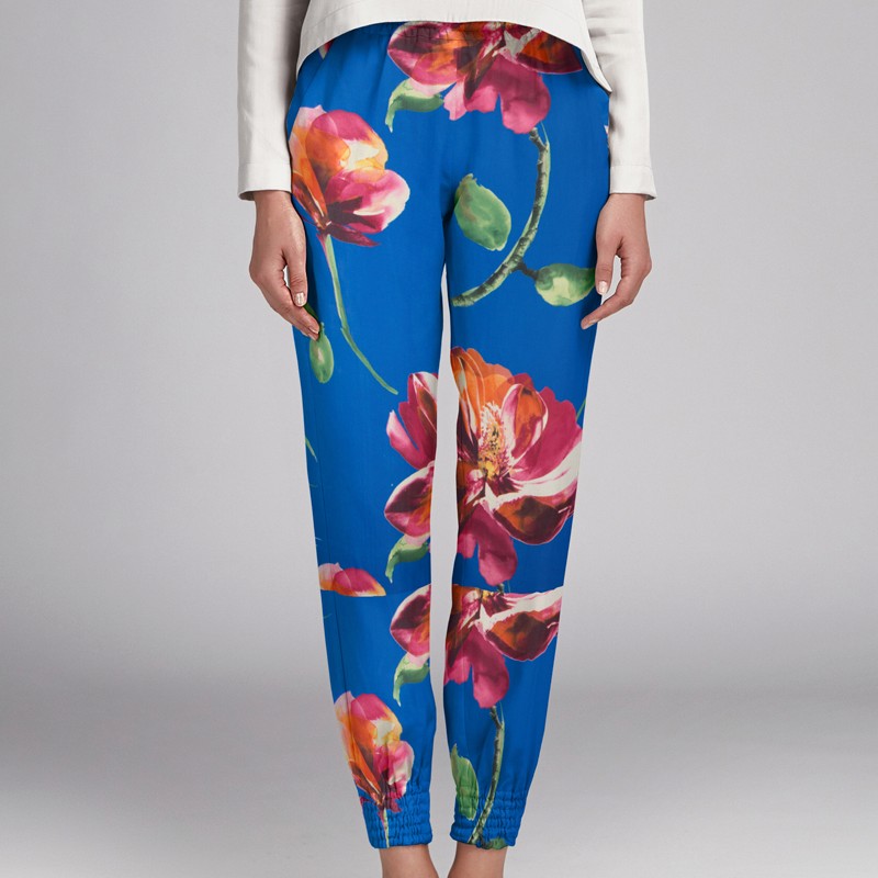 Gaze de Soie Tropical Bleu - Ribes y Casals