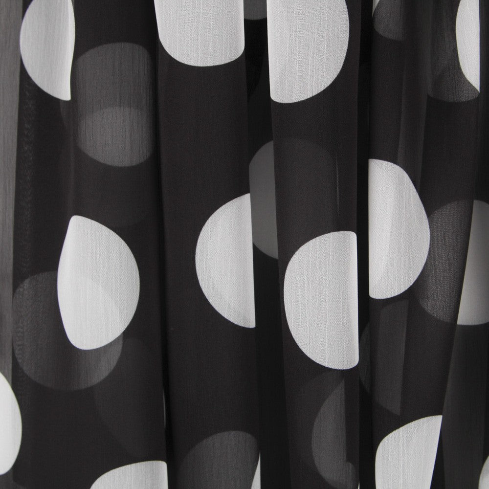 Mousseline Noir Pois Blancs - Ribes y Casals
