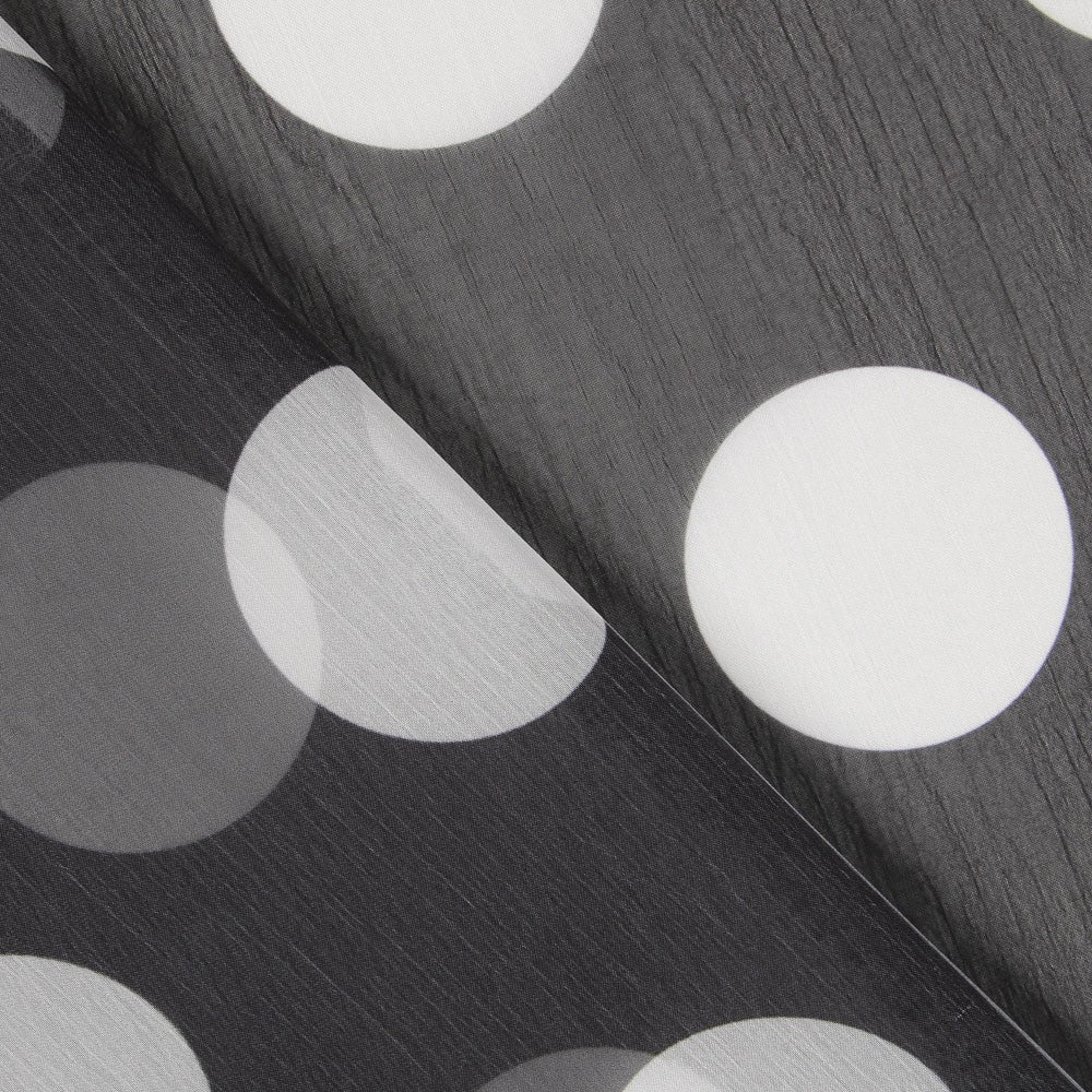 Mousseline Noir Pois Blancs - Ribes y Casals