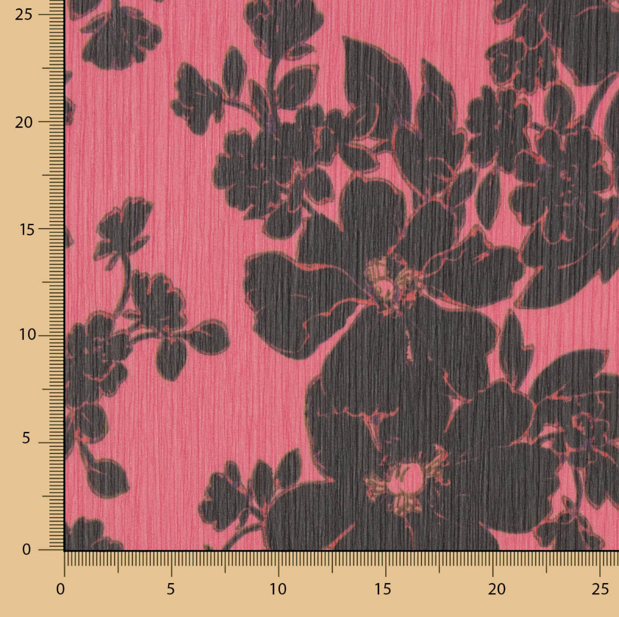 Gaze Bambula Lúrex Coquelicots Noir - Ribes y Casals