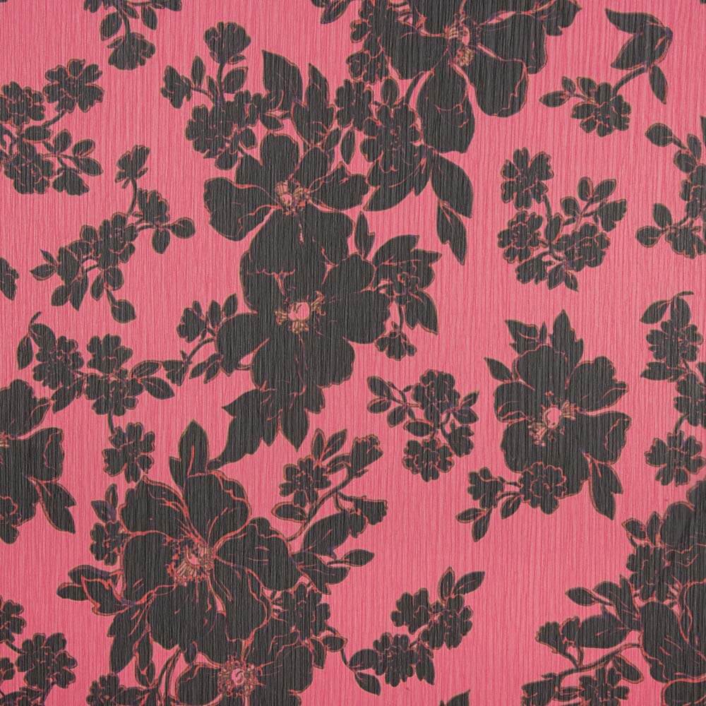 Gaze Bambula Lúrex Coquelicots Noir - Ribes y Casals