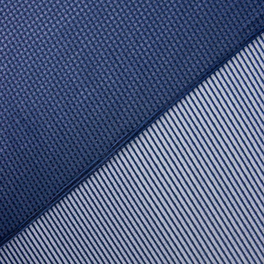 Retal Punto Fino Listado Marino 65x140 cm - Ribes y Casals