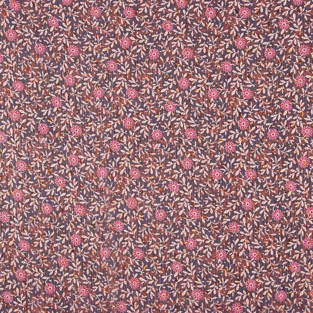 Bambula Gaze Lurex Marguerites Fuchsia - Ribes y Casals