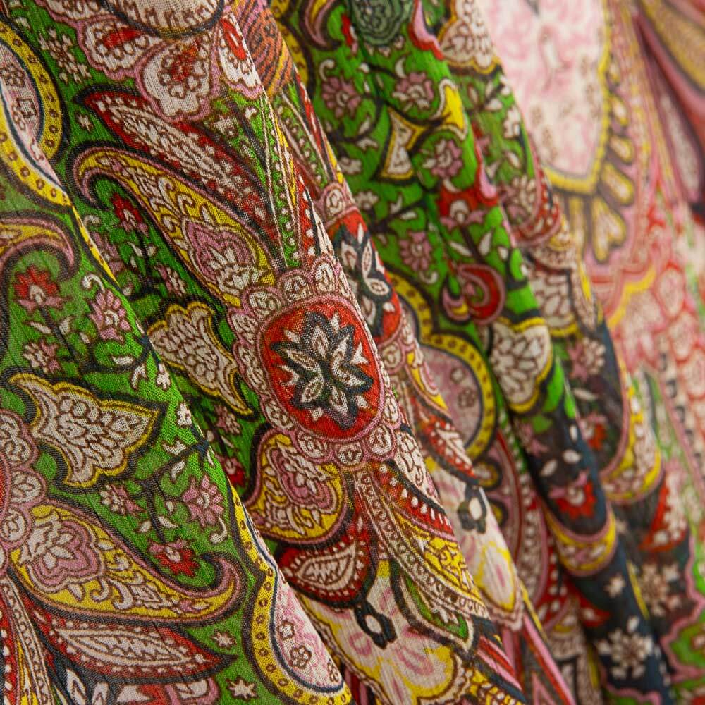 Gaze Bambula Motif Vert - Ribes y Casals