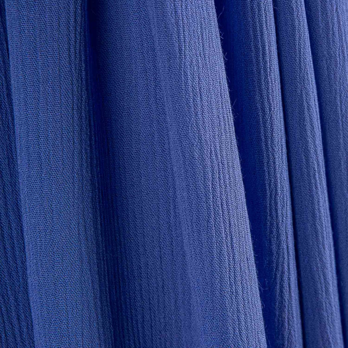 Gaze froissée en viscose bleue - Ribes y Casals
