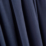 Mousseline froissée en viscose bleu marine - Ribes y Casals