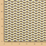 Double Gaze Polyester Géo Rond Jaune - Ribes y Casals