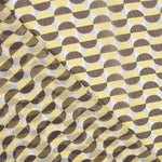 Double Gaze Polyester Géo Rond Jaune - Ribes y Casals