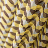 Double Gaze Polyester Géo Rond Jaune - Ribes y Casals
