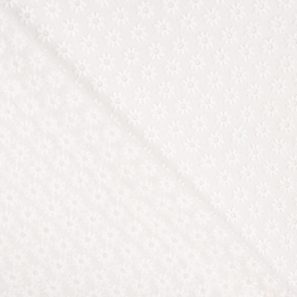 Gaze Bambula Polyester Fleur Blanc Cassé - Ribes y Casals