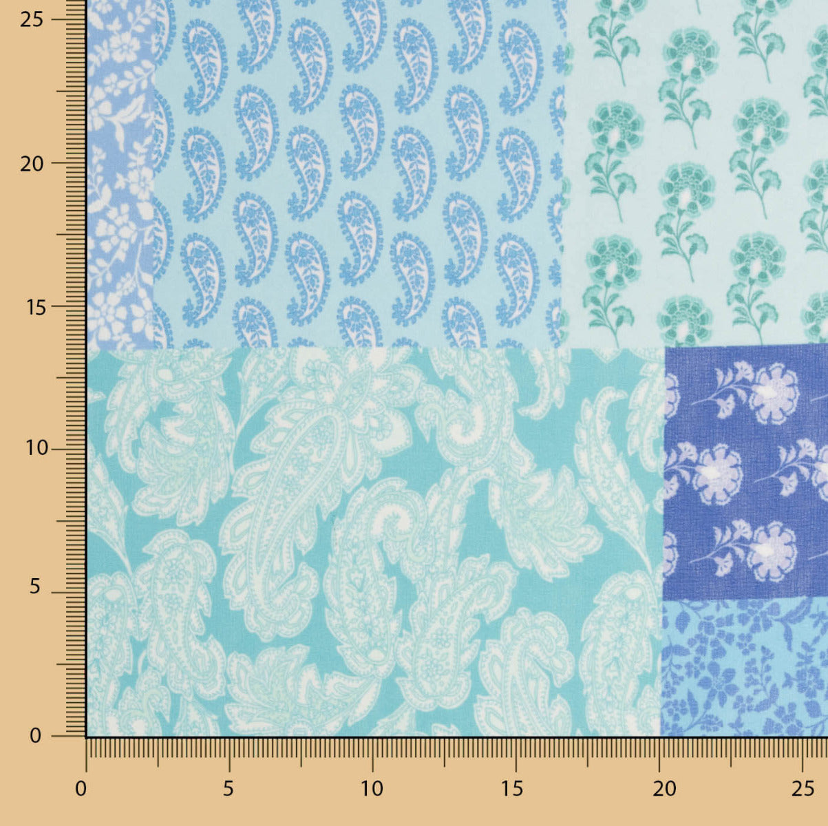 Gaze verte Delhi Bambula - Ribes y Casals