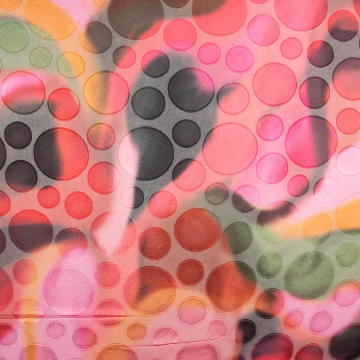 Mousseline de Coton Dégradé Cercles Gaufrés - Ribes y Casals