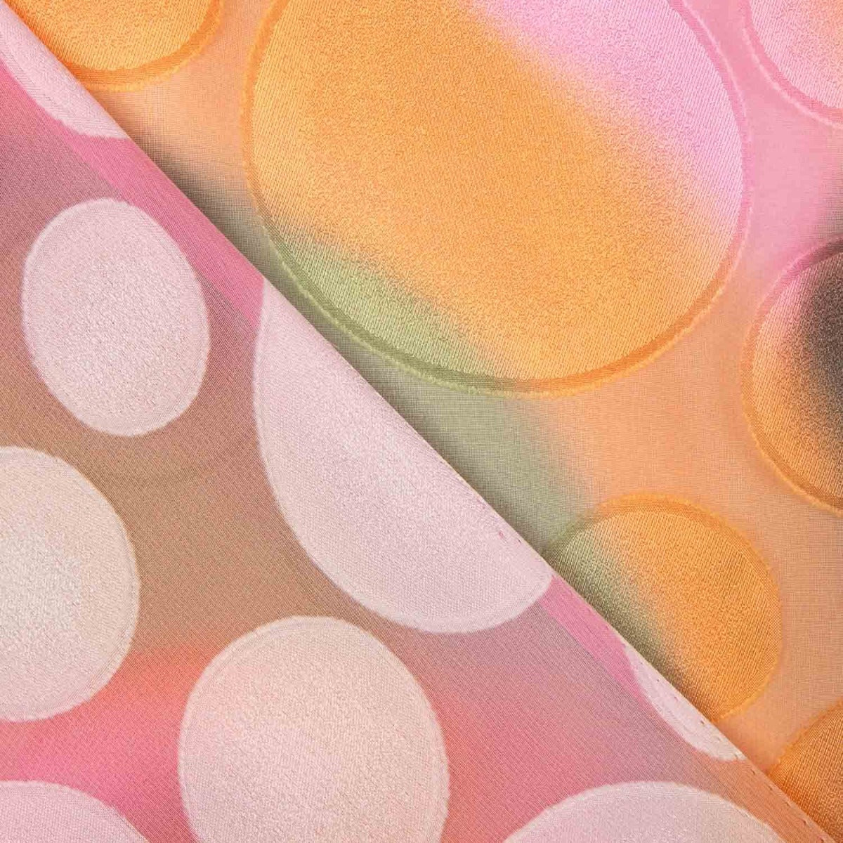 Mousseline de Coton Dégradé Cercles Gaufrés - Ribes y Casals