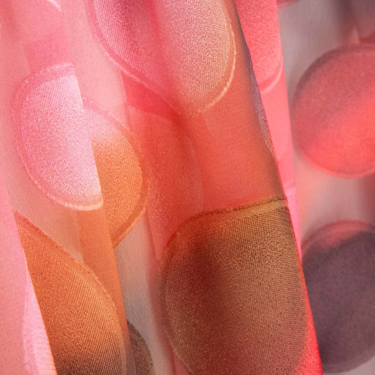 Mousseline de Coton Dégradé Cercles Gaufrés - Ribes y Casals